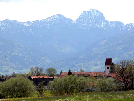 Mietraching am Fu� des Wendelsteins